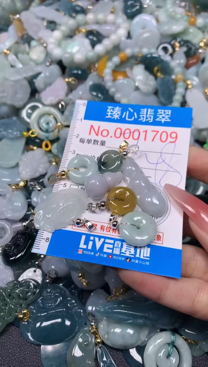 【闪购商品】翡翠颈饰未镶嵌含绳0001709