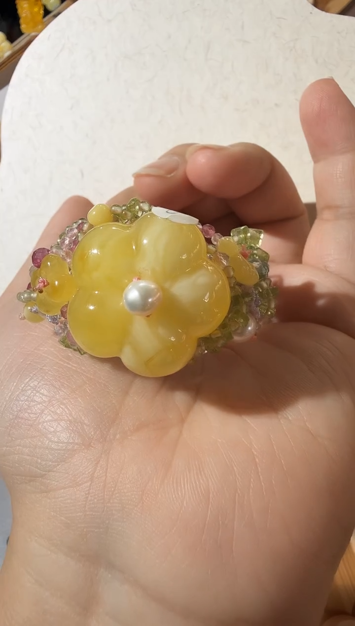 【闪购商品】蜜蜡手链未镶嵌蜜蜡花朵手链