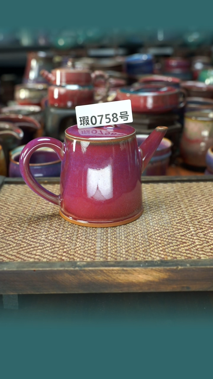 原产地原矿钧汝瓷杯壶758