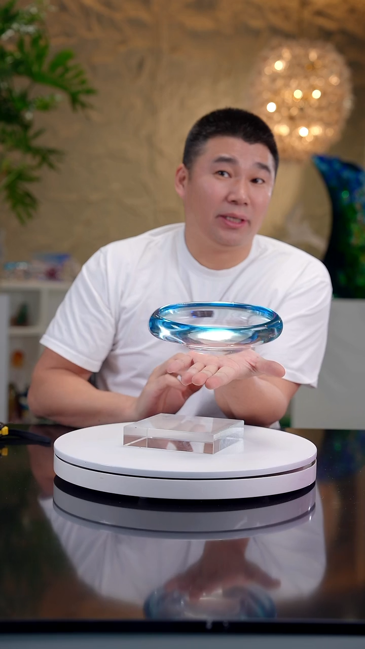 手工艺品琉璃一**华蓝色设计款小果碗