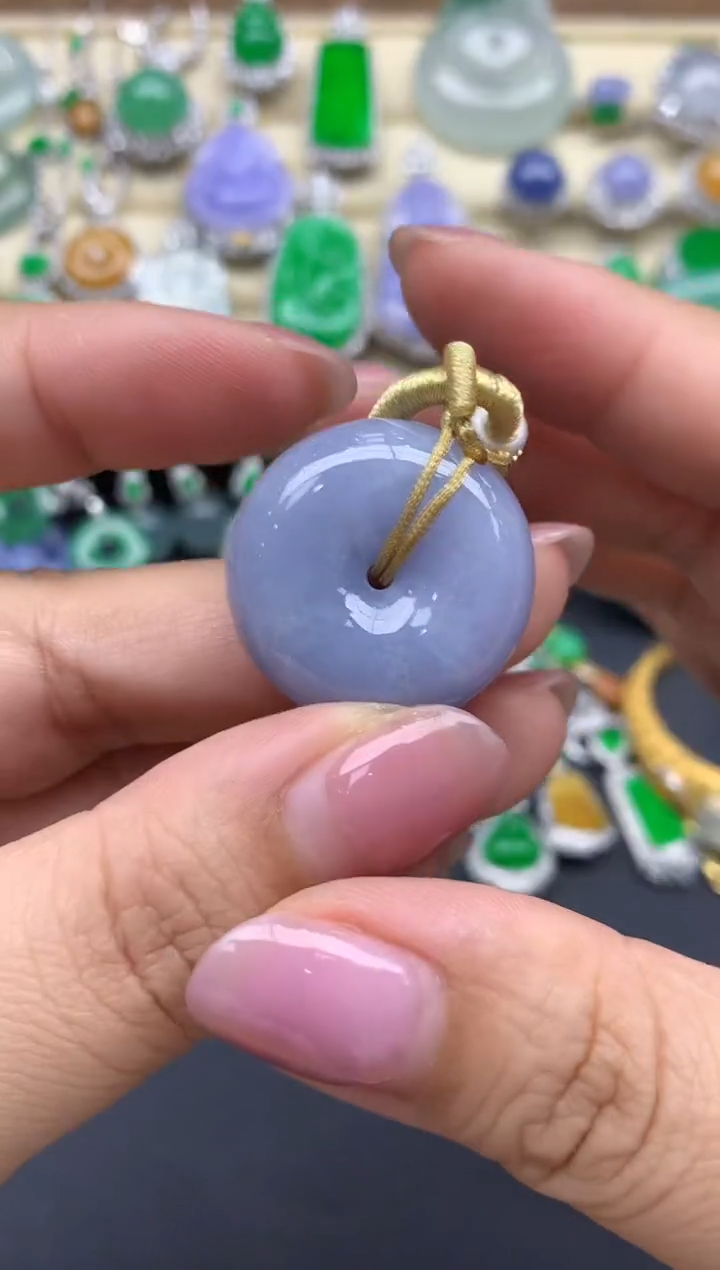 翡翠未镶嵌颈饰157-春日珠宝