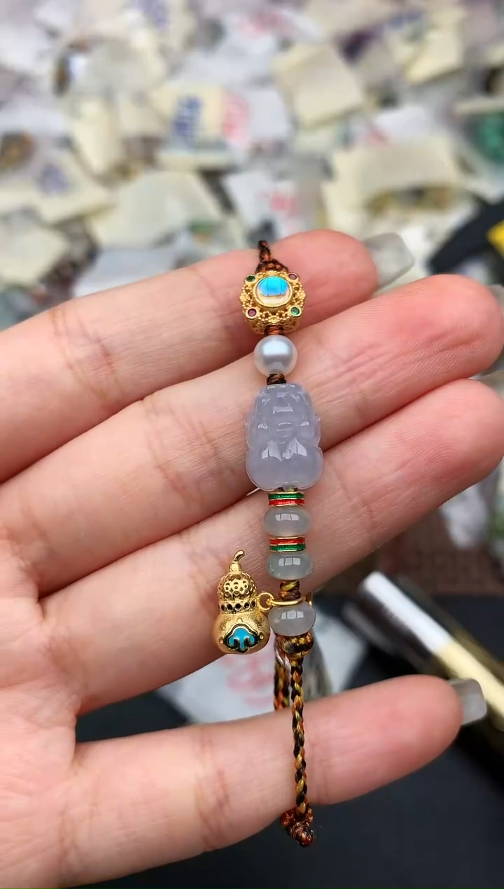 银S925镶嵌挂件翡翠—