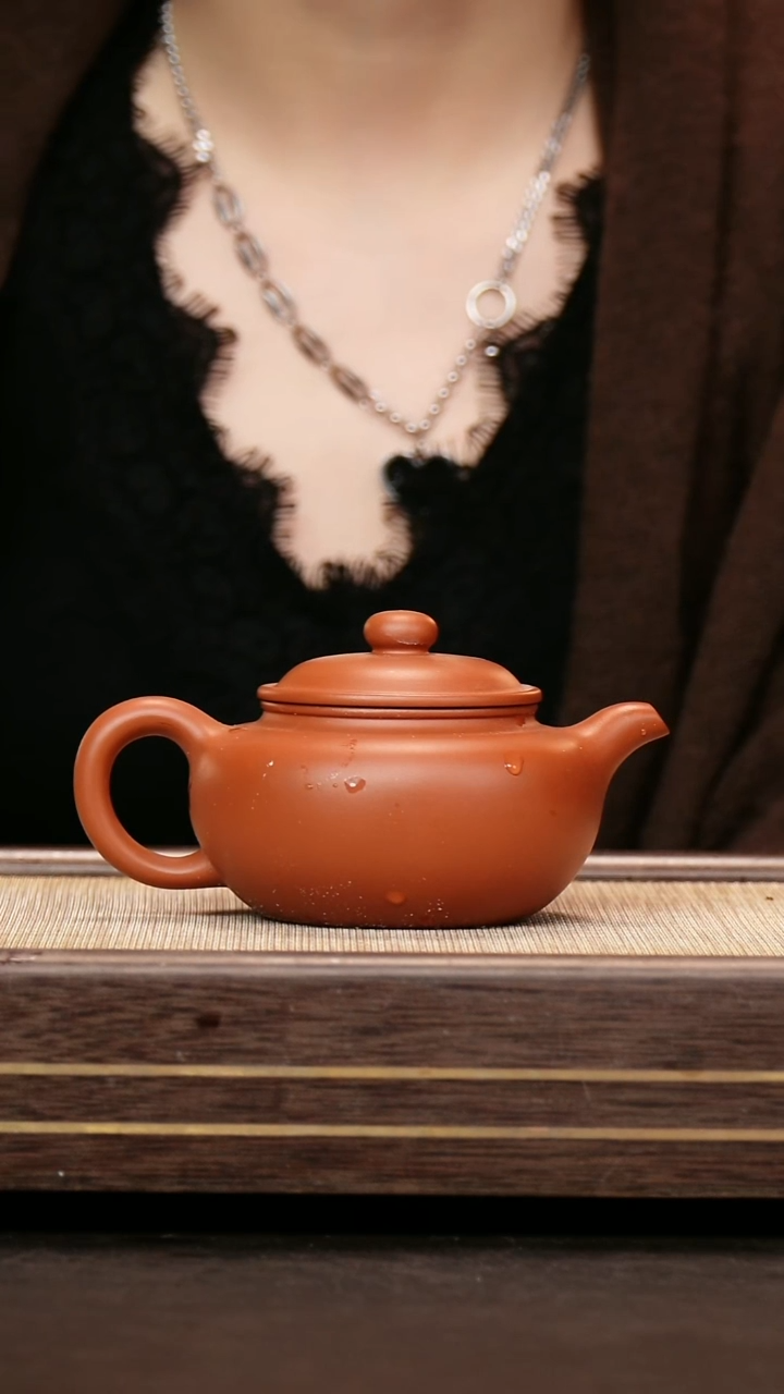 茶壶紫砂小煤窑朱泥 锦古200cc