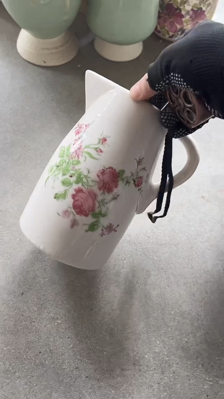 【闪购商品】陶瓷花盆高19cm内口9cm