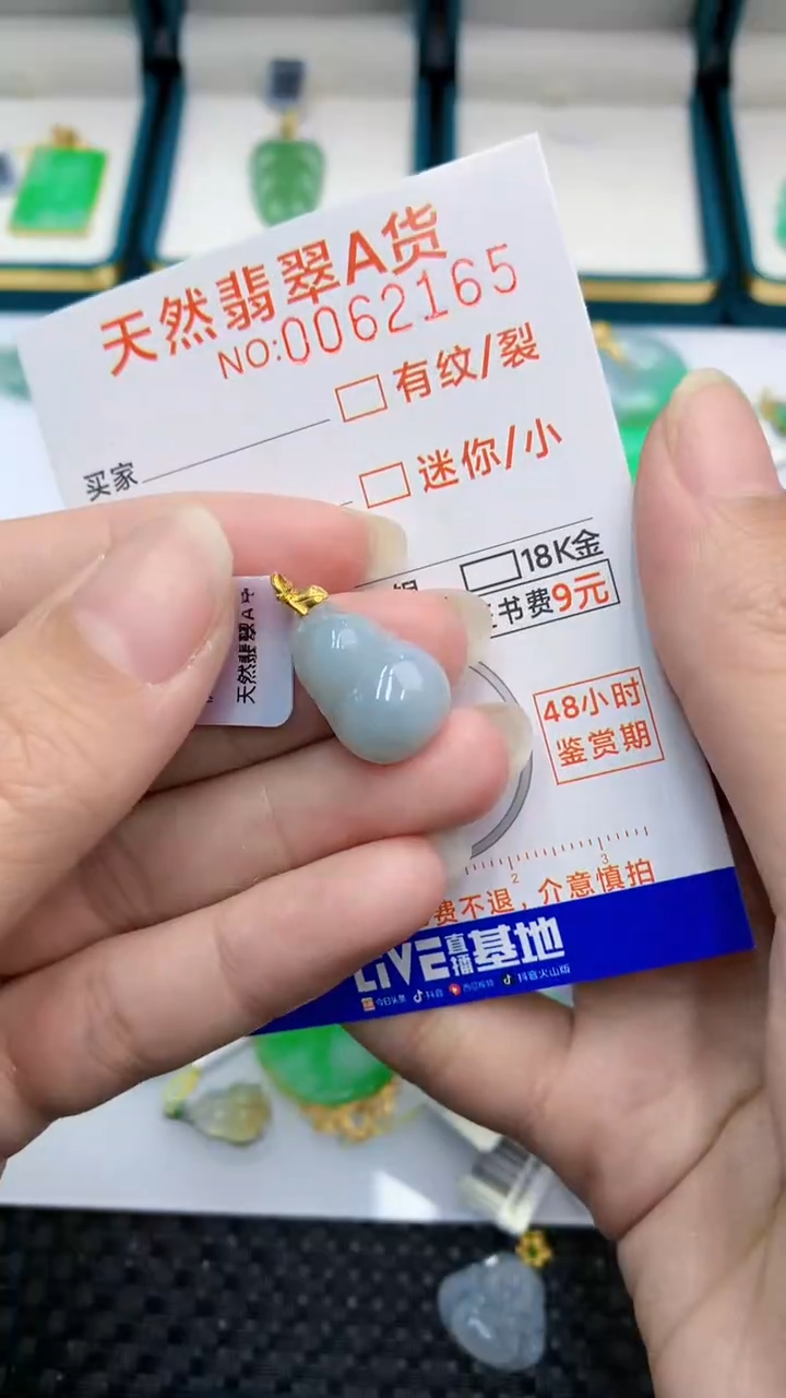【闪购商品】翡翠颈饰18K金镶嵌            8
