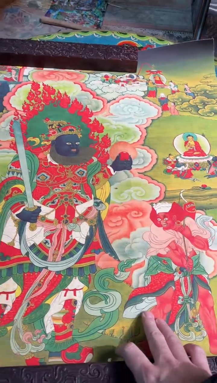 卷轴画天天的唐卡tk160