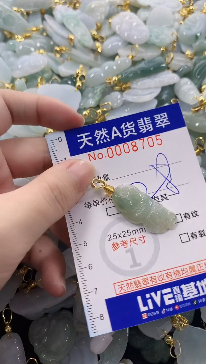 颈饰未镶嵌翡翠天然A货翡翠