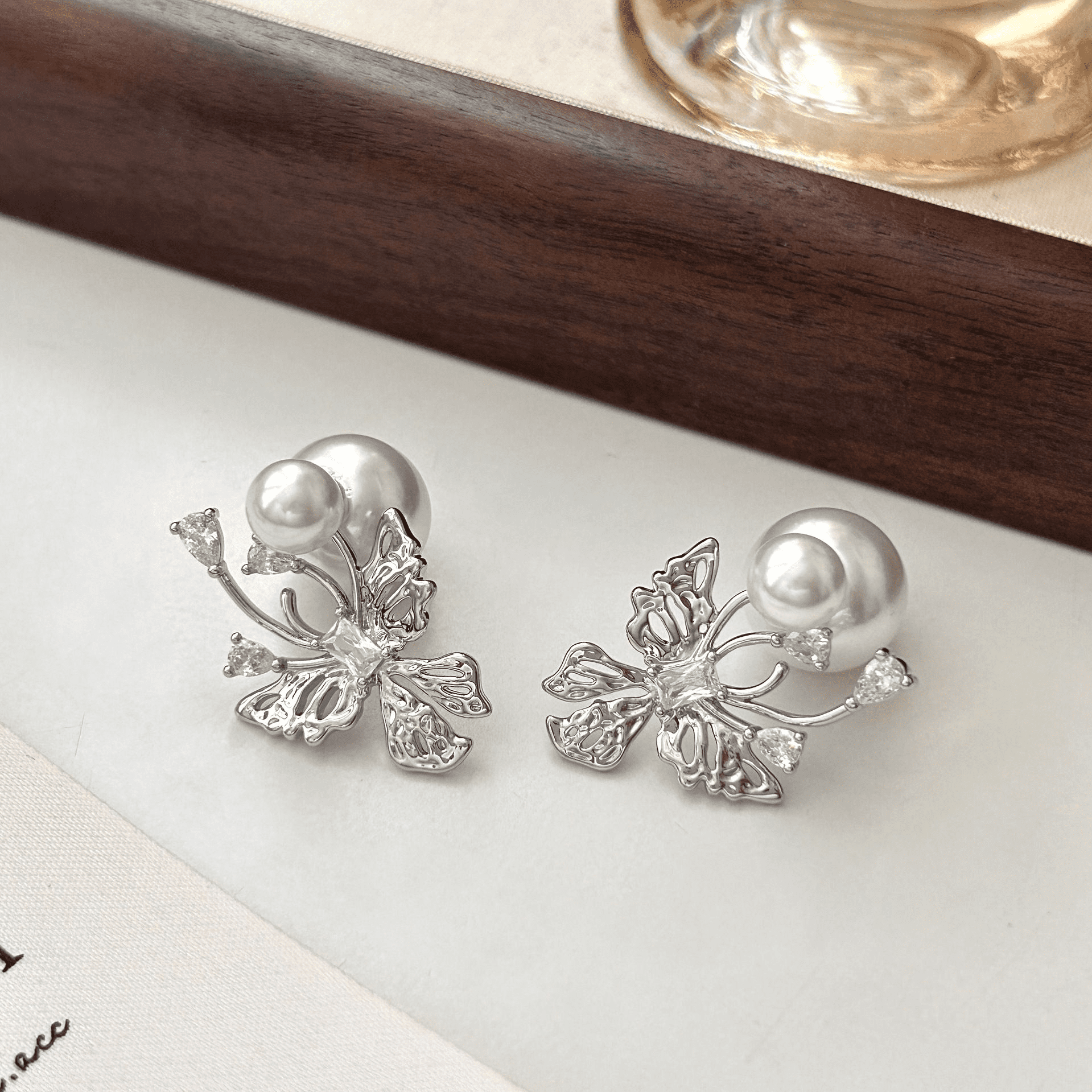 925银耳饰 925银精致蝴蝶耳环新款气质轻奢高级感耳饰