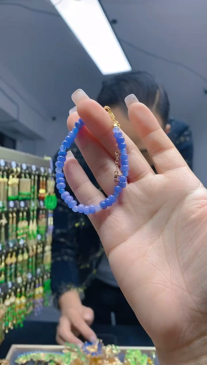 【闪购商品】翡翠耳饰合金218翡翠手链