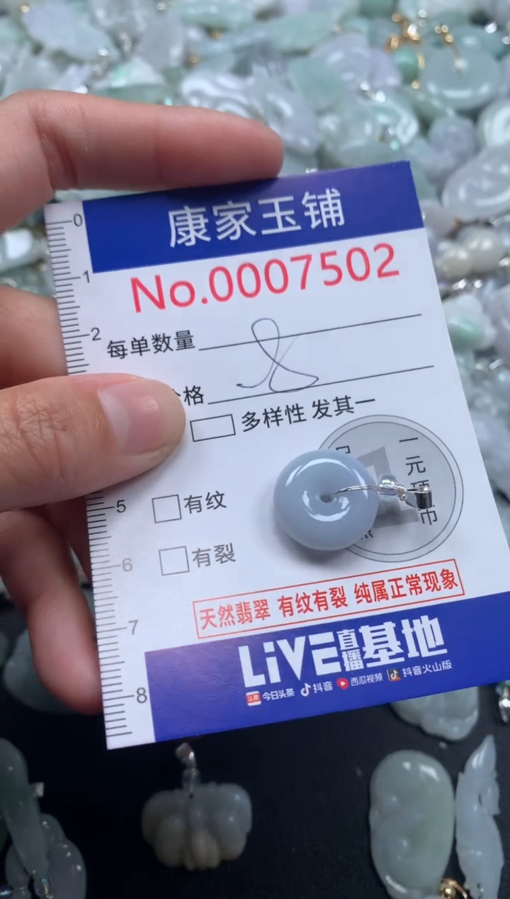 颈饰未镶嵌翡翠7502