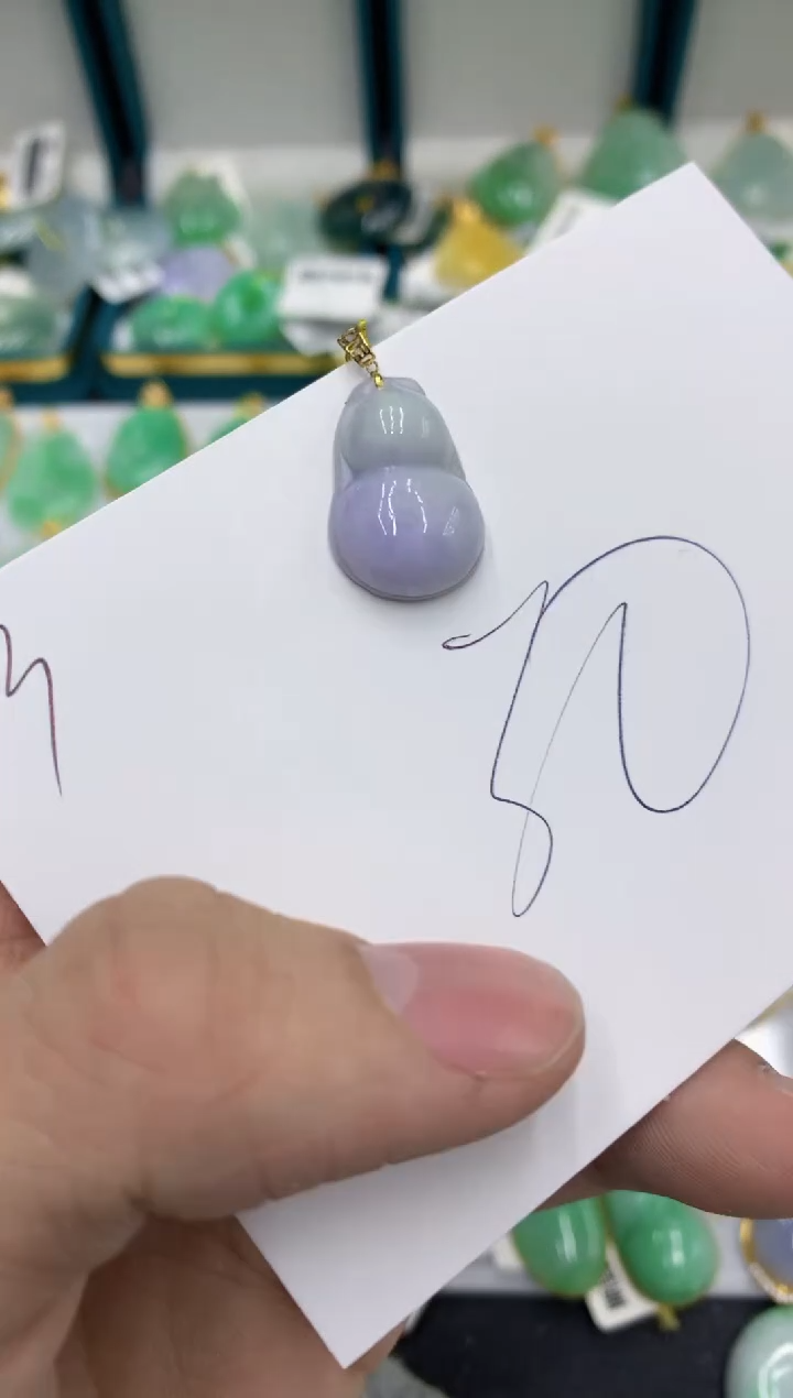 【闪购商品】翡翠颈饰18K金镶嵌翡翠