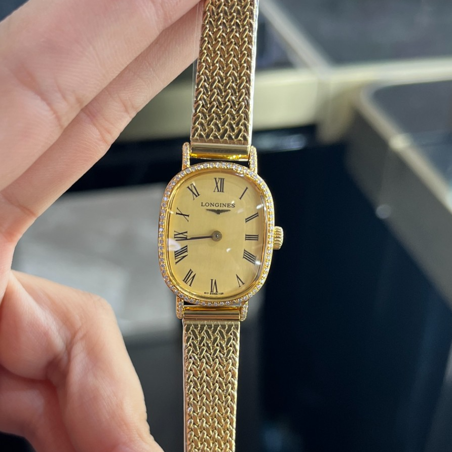95新 Longines/浪琴  手动机械后钻19*23.5mm/公价32999/w12133