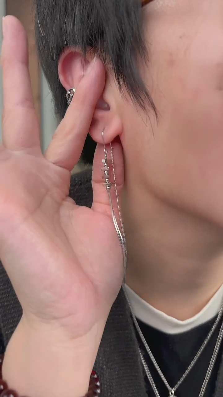 无925银纯银耳饰耳线45