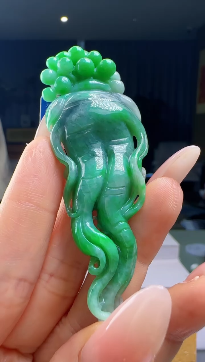翡翠未镶嵌颈饰YJ@@