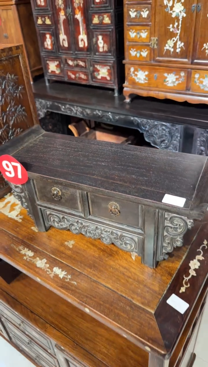 【闪购商品】木木艺紫檀两抽屉二联柜698.888