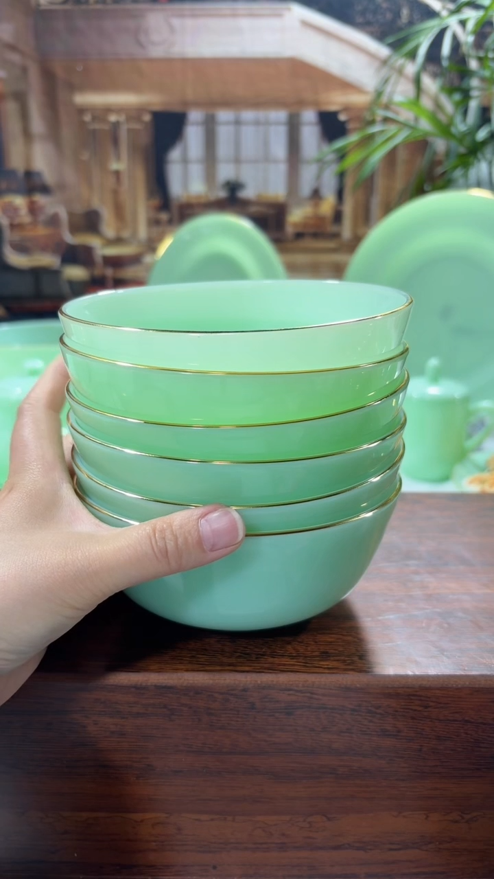 【闪购商品】...5.5英寸玉瓷碗6个口径13.8厘米 