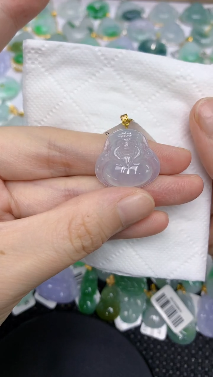 颈饰18K金镶嵌翡翠11111111