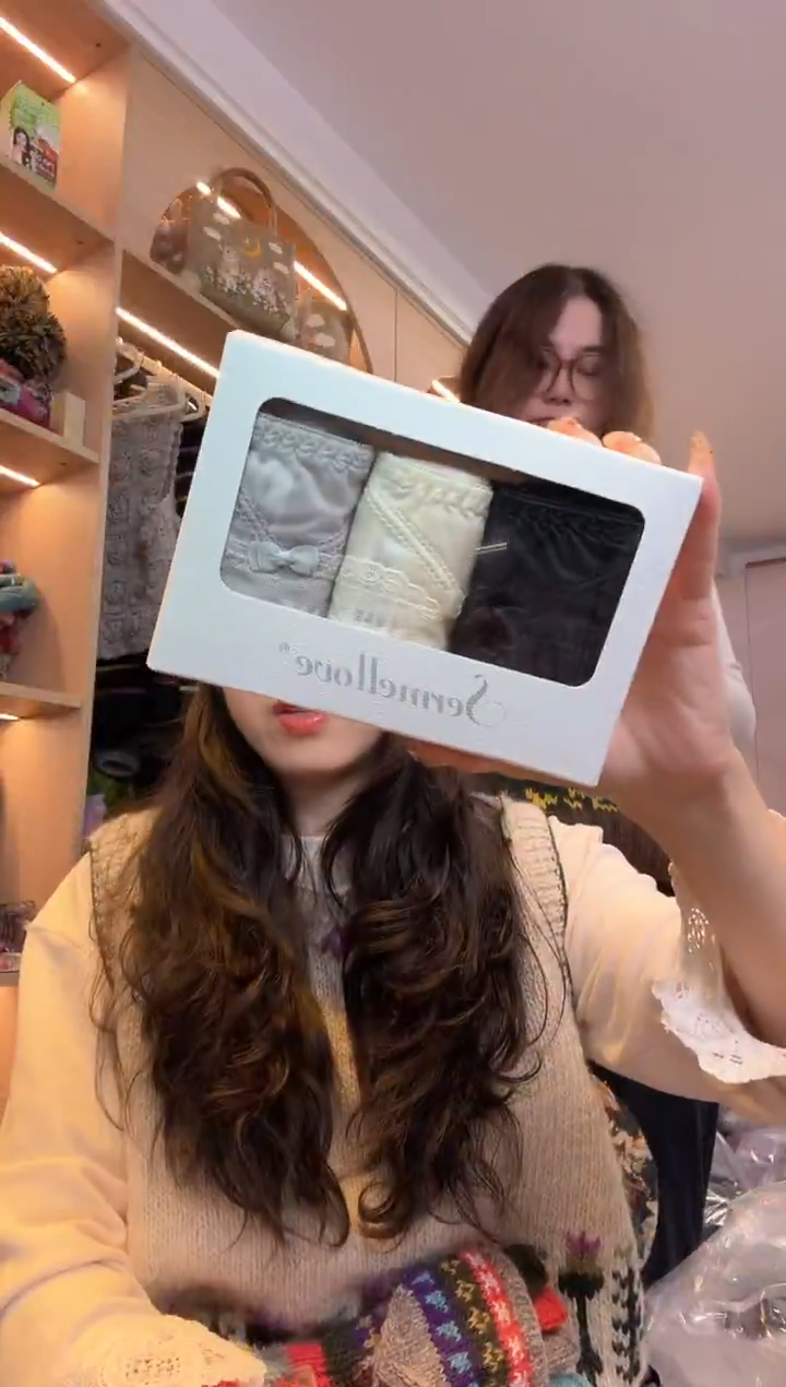 羊毛圈***a蕾丝小内内B959