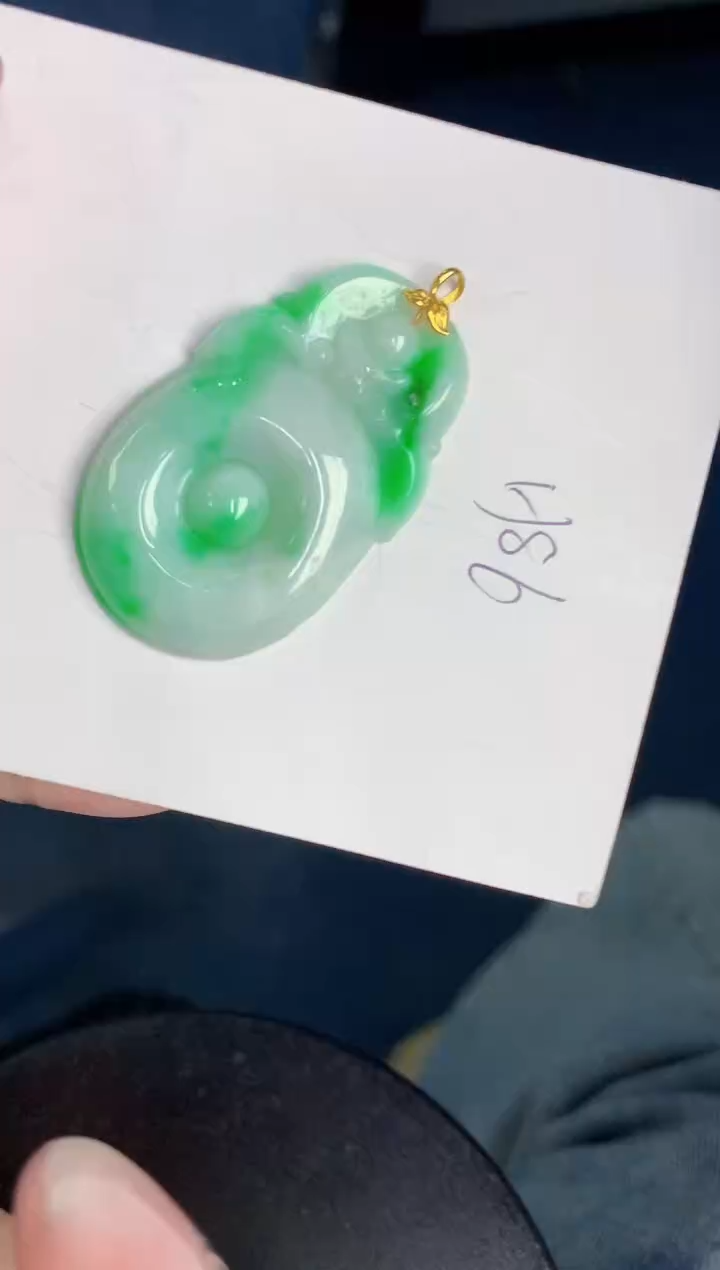 【闪购商品】翡翠颈饰18K金镶嵌000000000