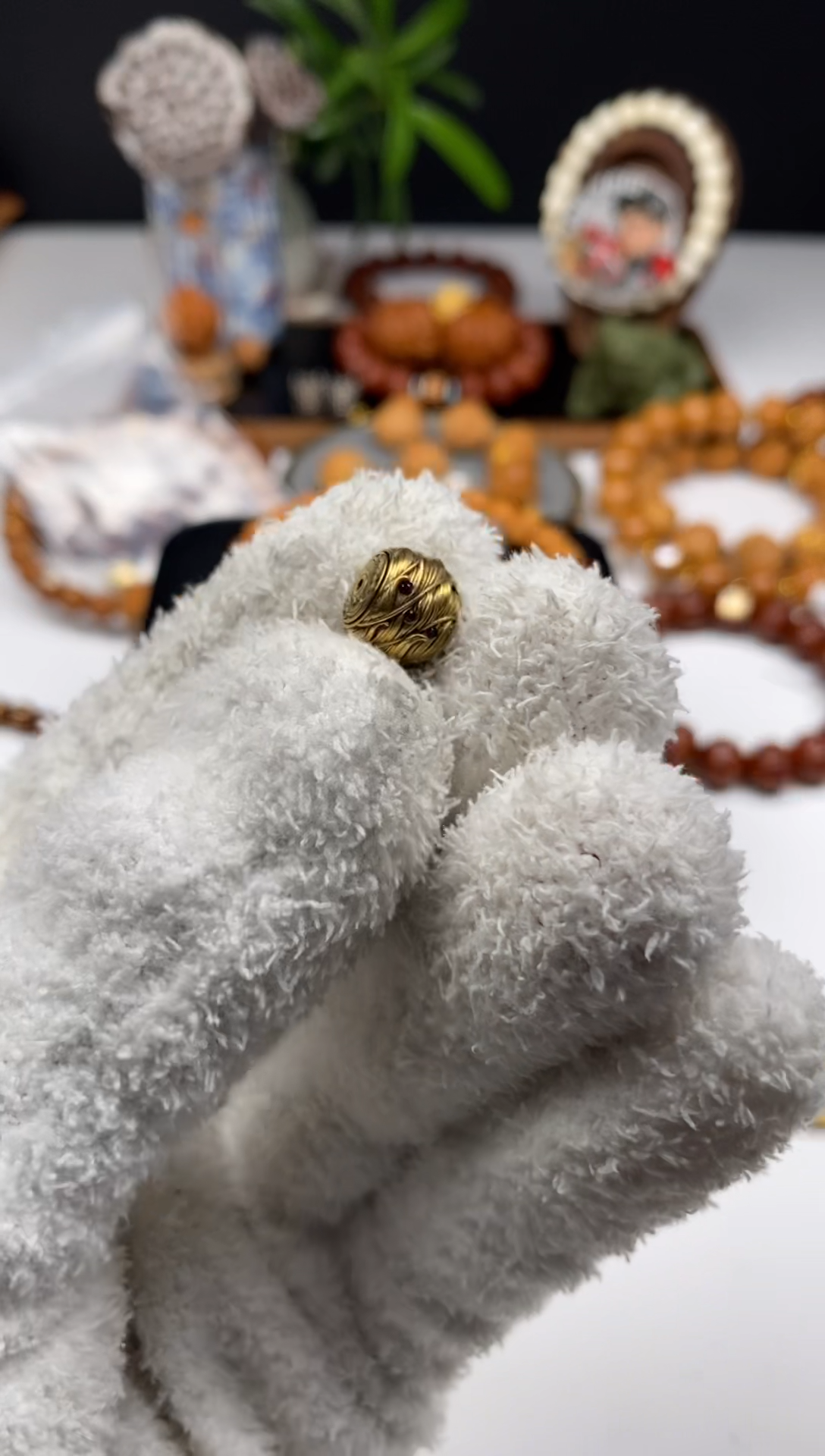 吊坠猴头核桃雨墨臻至 铜玄凤珠 +88毒液