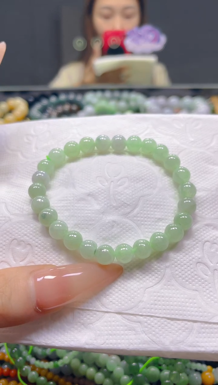 颈饰未镶嵌翡翠7MM