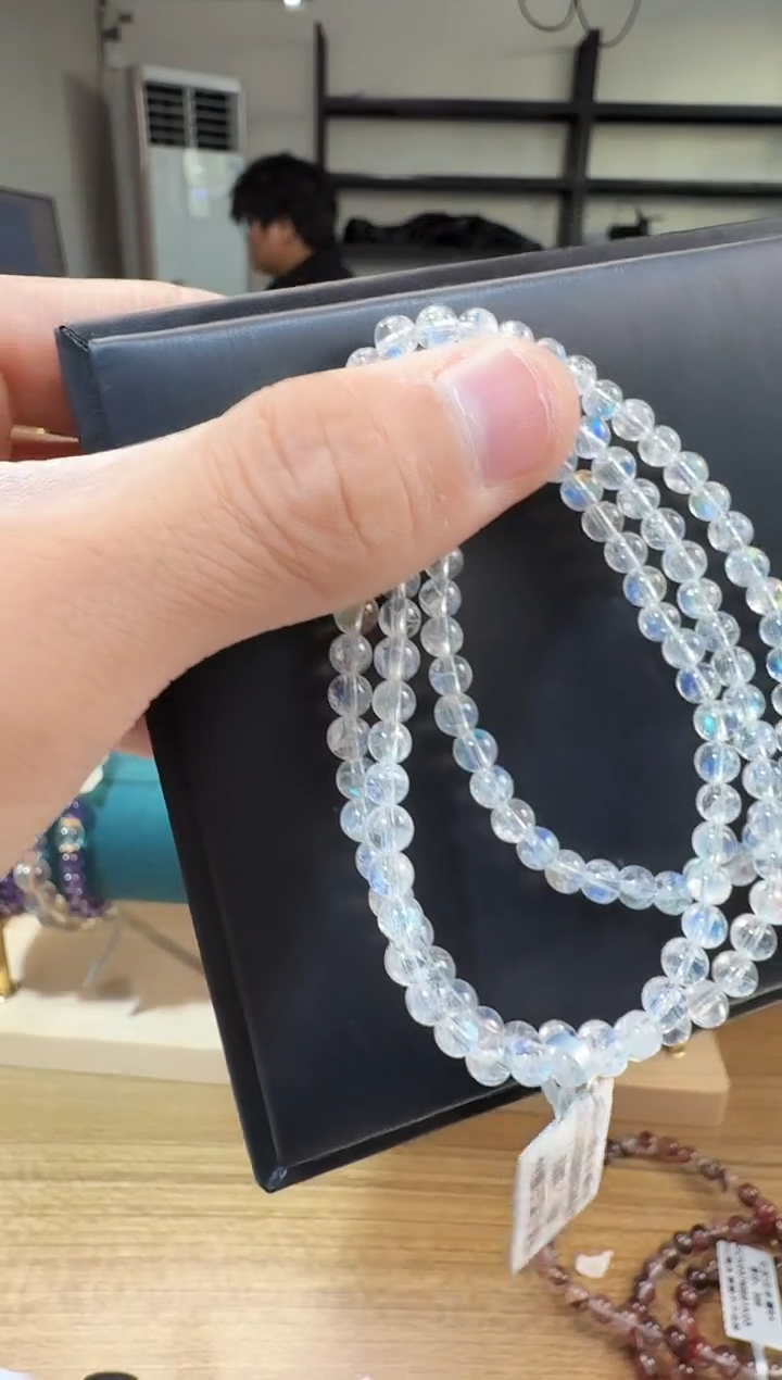 手链未镶嵌月光石晶1089 约4mm