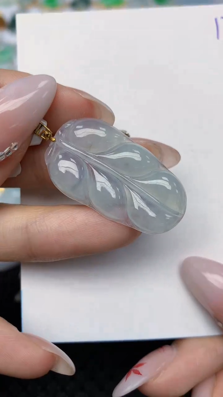 【闪购商品】翡翠颈饰18K金镶嵌 天然翡翠A货，