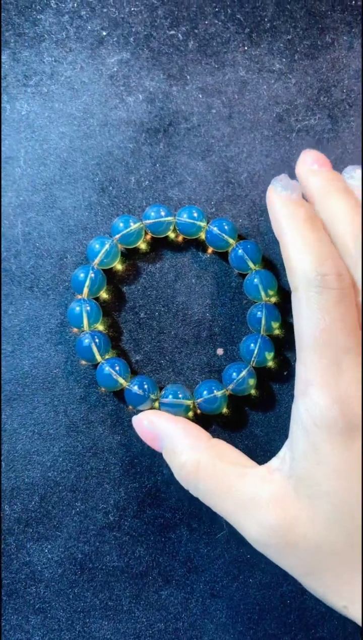 【闪购商品】琥珀手链未镶嵌12MM墨西哥蓝珀手串