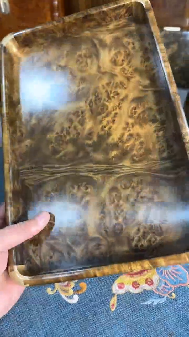 【闪购商品】乌木类成套家具阴沉托盘   s8