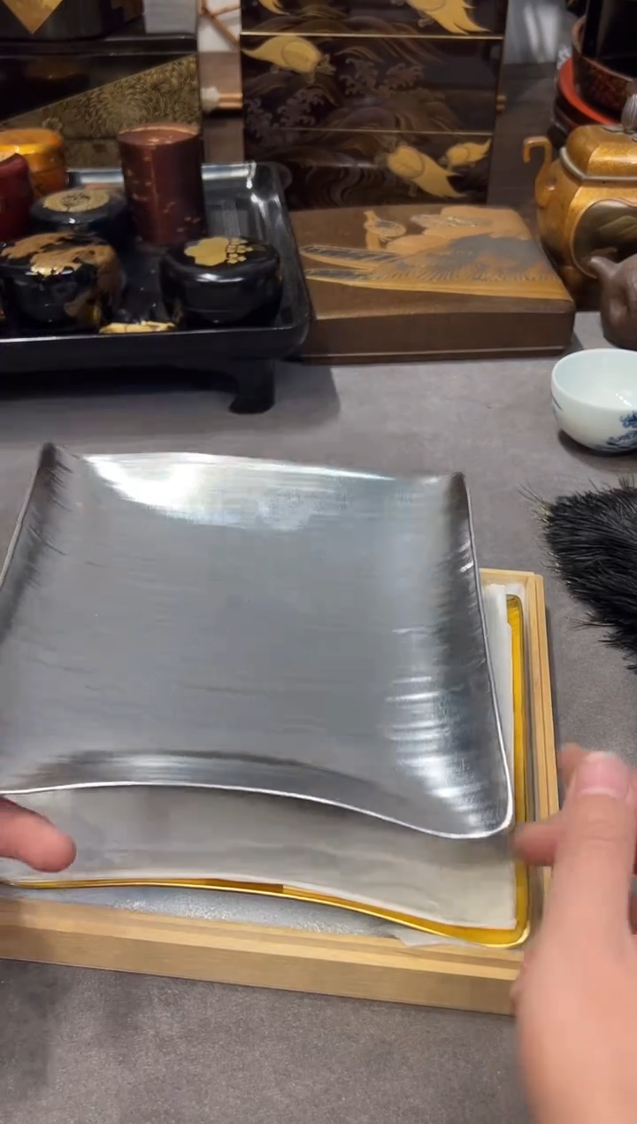 平安象彦 金银果子盘 两片