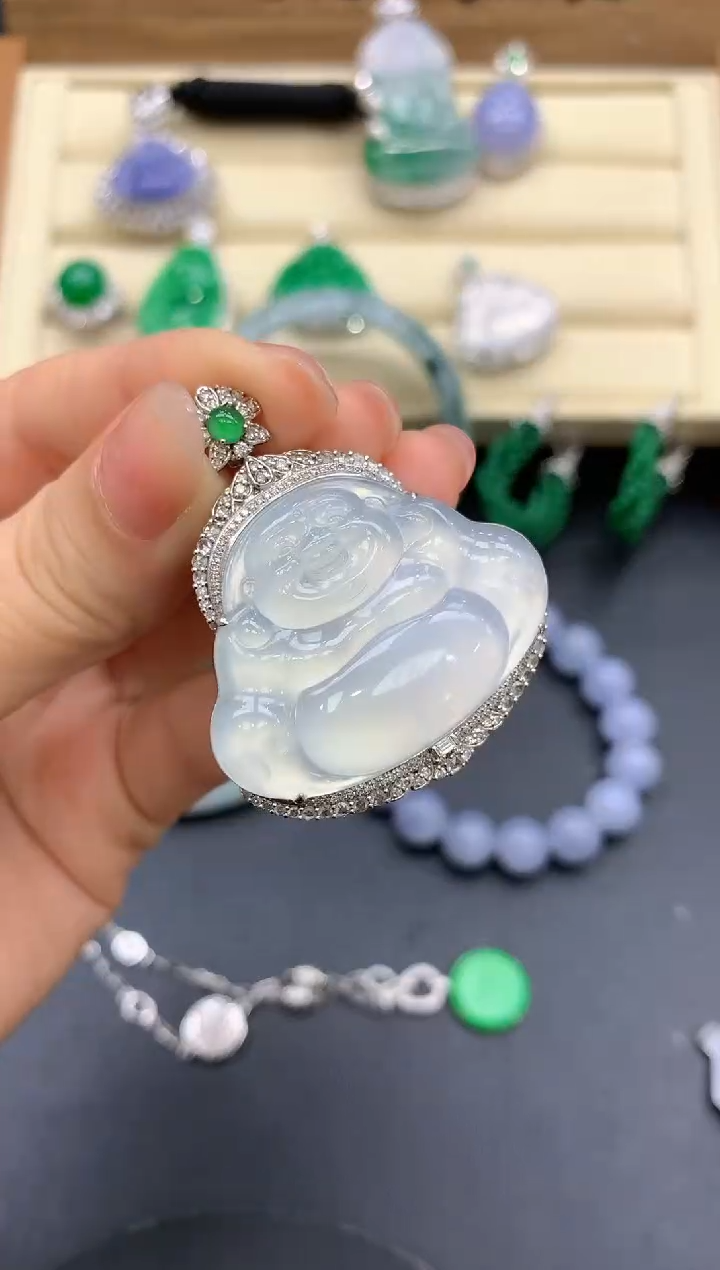 【闪购商品】翡翠颈饰18K金镶嵌515-中国好珍宝