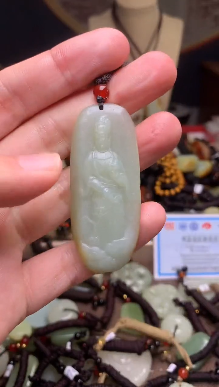 颈饰未镶嵌和田玉新疆料青海料清水和田玉吊坠