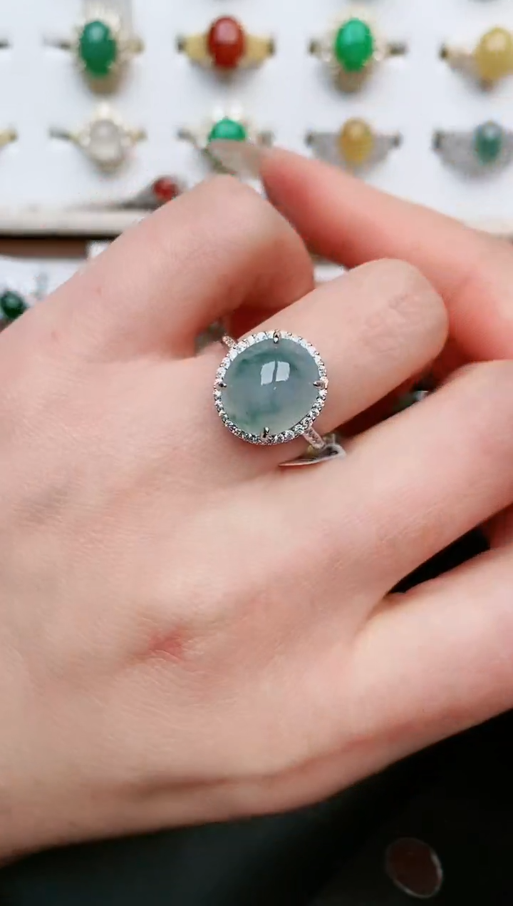 【闪购商品】翡翠戒指银S925镶嵌.....