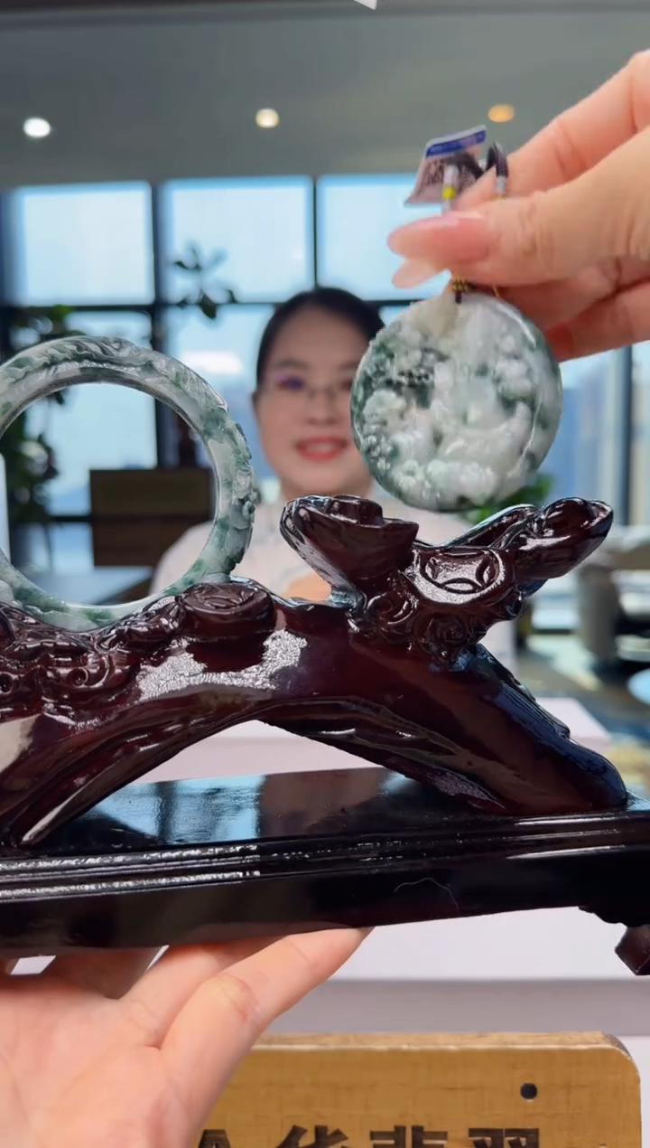 颈饰未镶嵌翡翠配底座YJ@@960Q3J22846