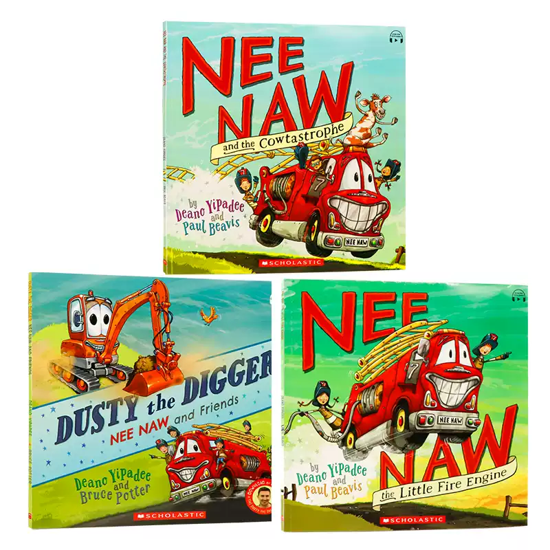 【9】学乐 消防车绘本英文原版NEENAW(WITHBUDDY+)3册塑封