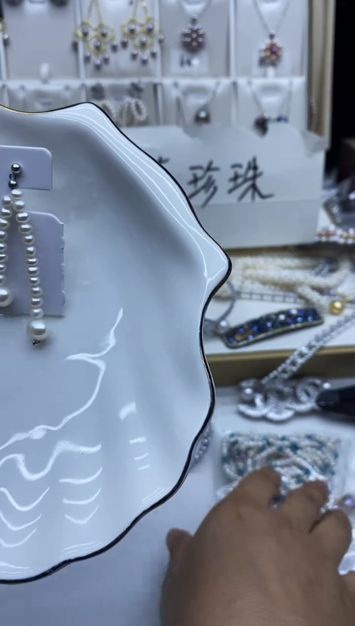 未镶嵌耳饰淡水珍珠耳环多样性发其一