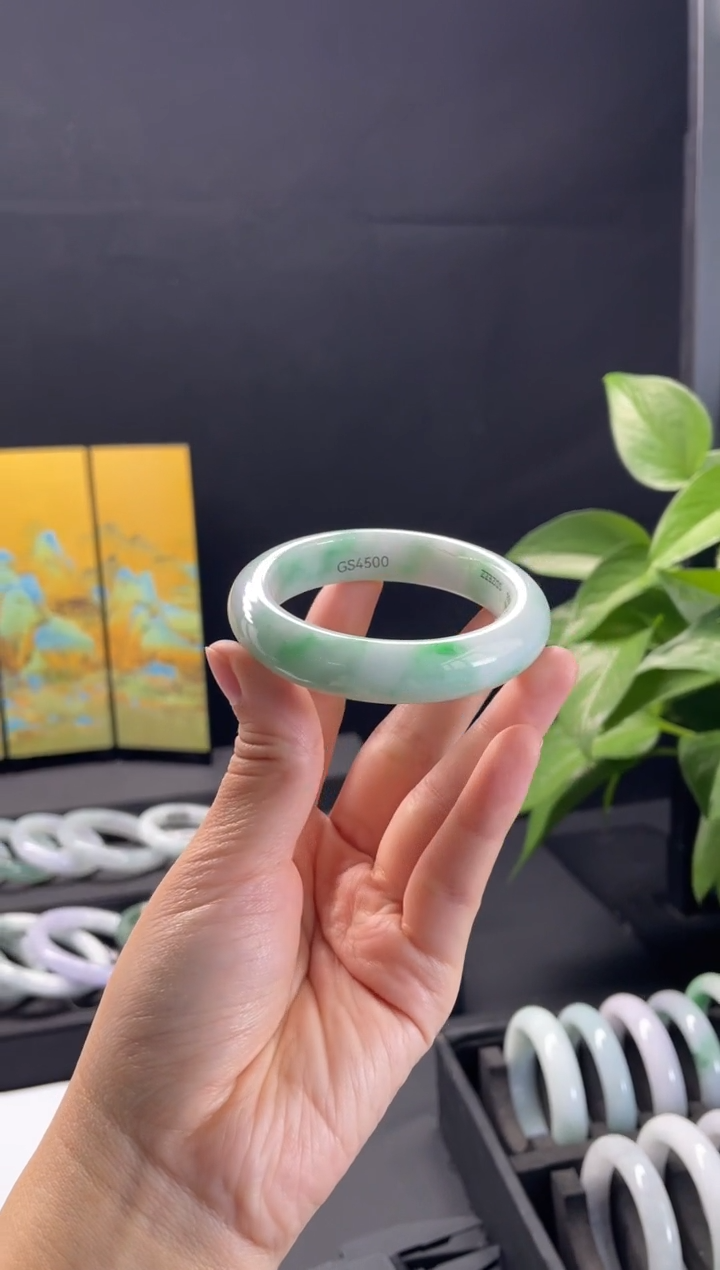 未镶嵌手镯翡翠16#天然缅甸A货翡翠手镯50-52圈口