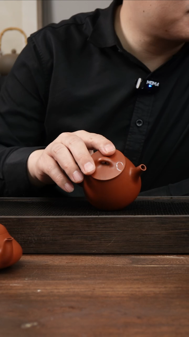 茶杯紫砂朱泥高石瓢      200CC    微瑕  
