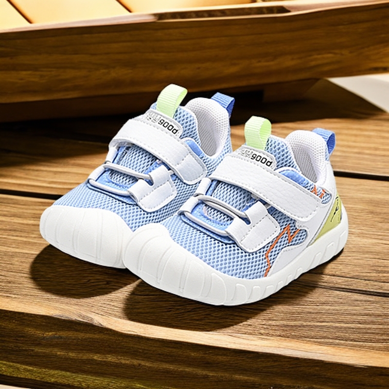 【春季单鞋】新款男女宝儿童休闲防滑网面透气软底学步机能鞋30581