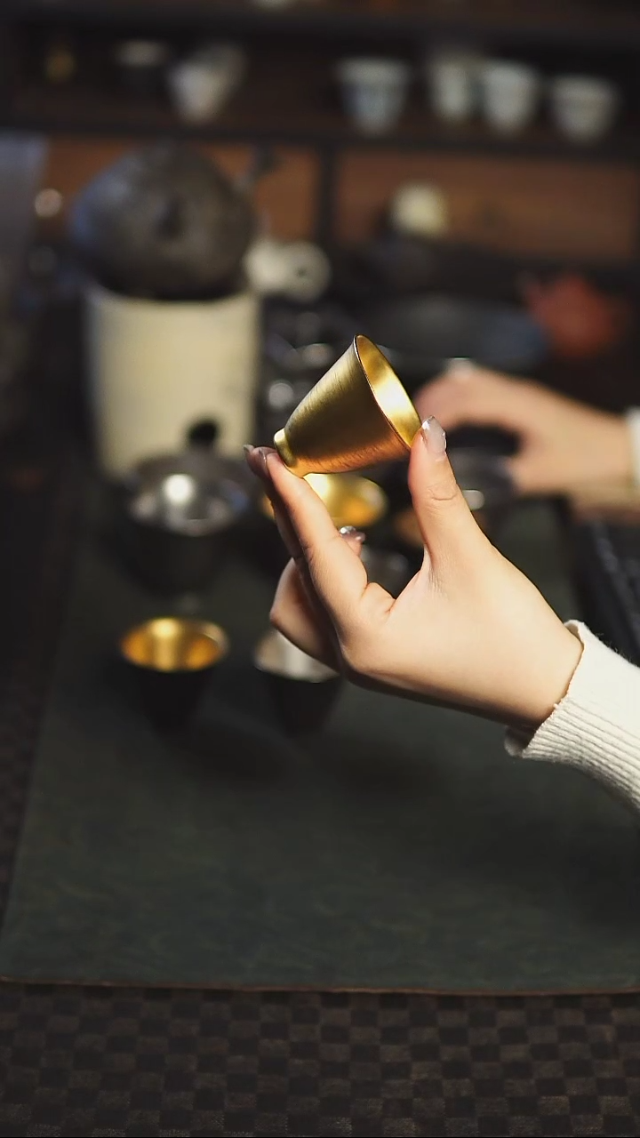 【闪购商品】松风舍 金彩撇口杯