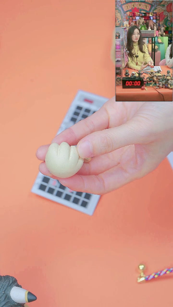 紫砂茶宠小猫钓鱼游戏