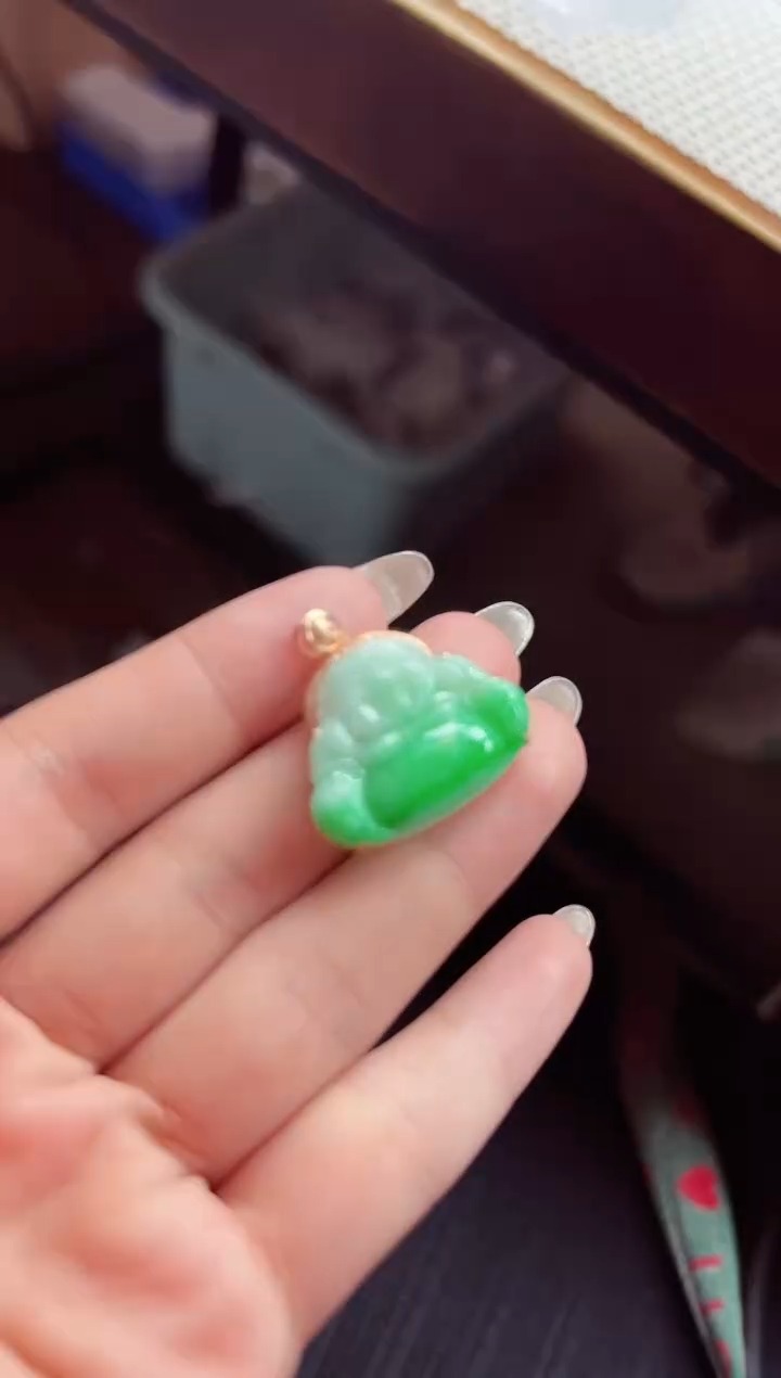 【闪购商品】翡翠颈饰18K金镶嵌颈饰