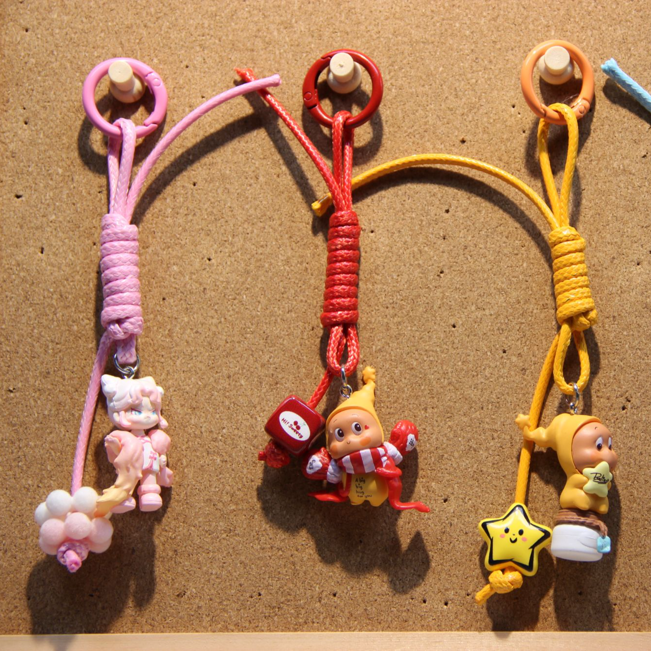 设计师款【E组】diy潮玩萌粒手机链装饰成品包挂女手机饰品时尚挂件