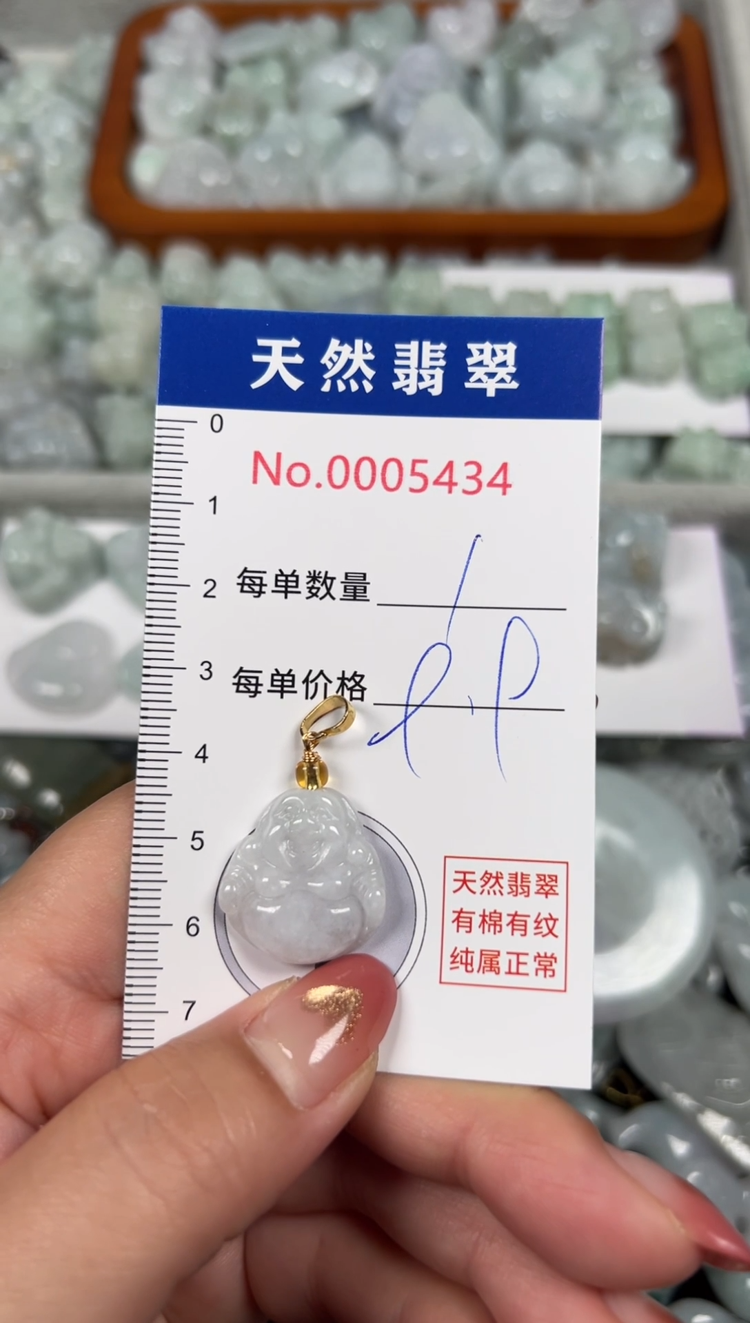 翡翠未镶嵌吊坠(不含链)5434