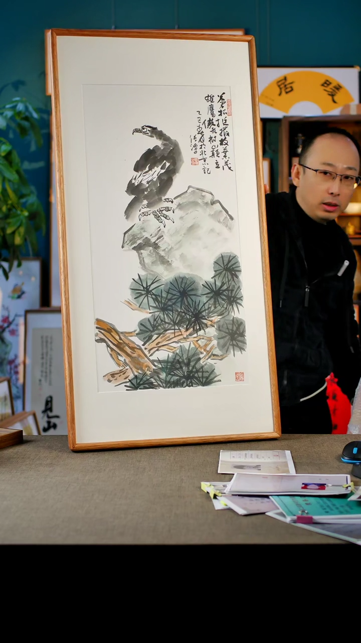 书法鹰  实木榫卯47.92