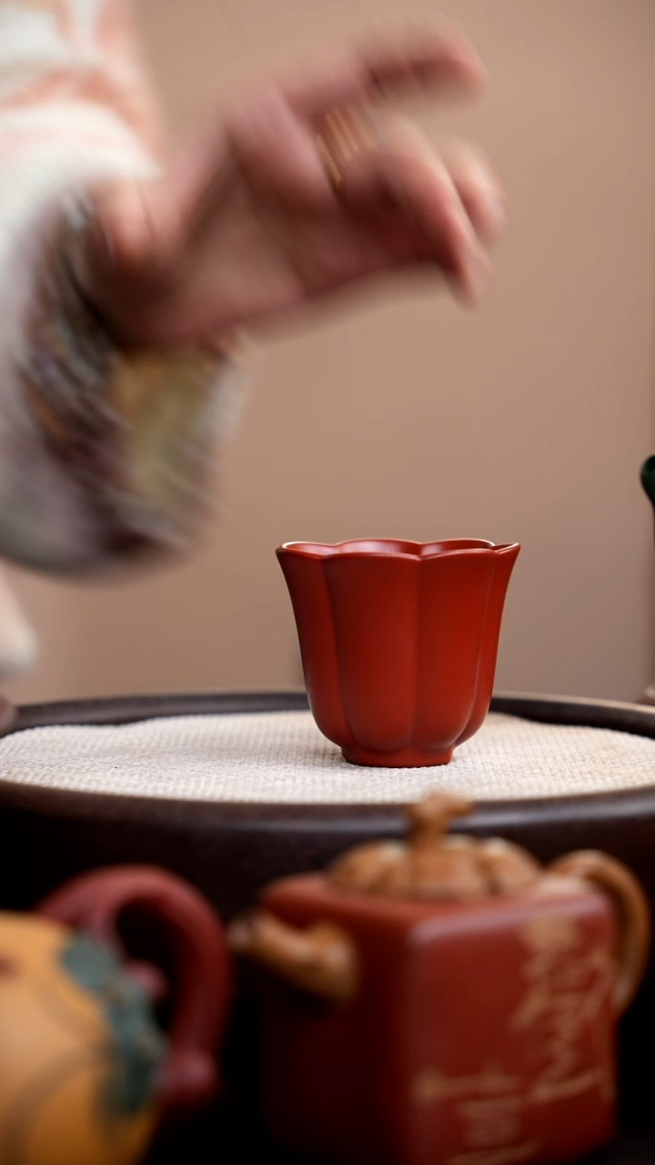 茶壶紫砂朱泥郁金香杯