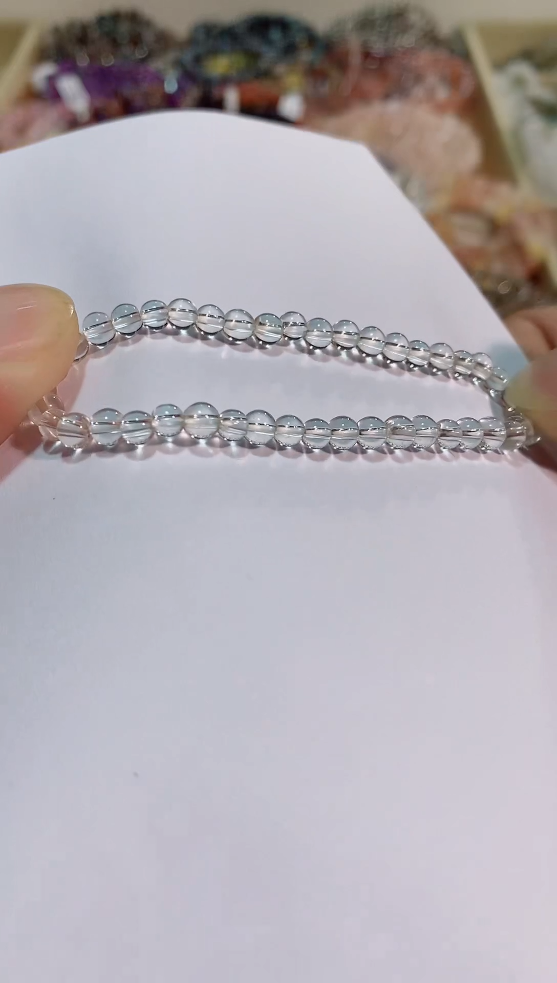 【闪购商品】水晶手链未镶嵌白水晶4M+（多样性发其一）