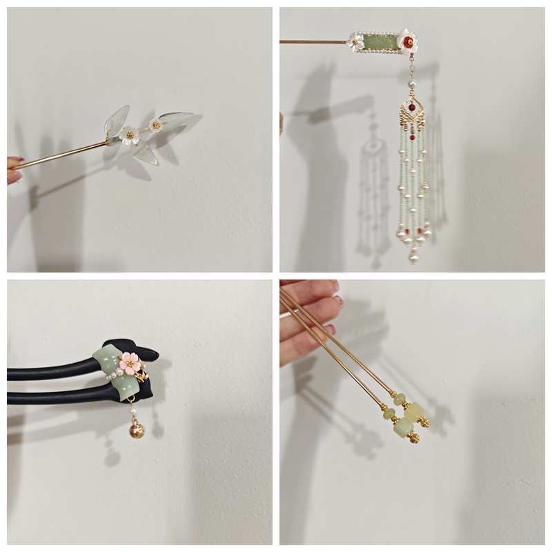 风雪初晴灵竹花/墨叶/方糖/浅云令发簪手工复古国风日常简约发饰