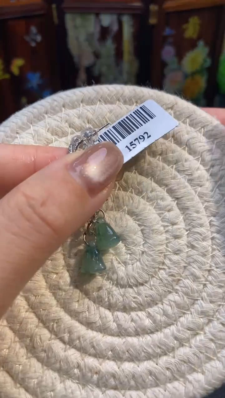 颈饰银S925镶嵌翡翠净货151792
