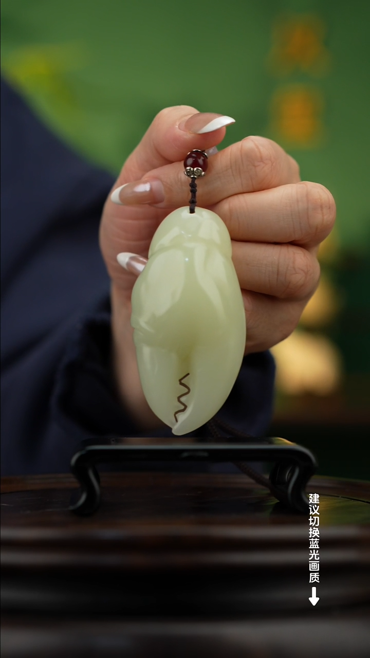 玉【手中有钱】天然玉石手把件